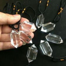 Natural Clear Quartz Crystal Pendant Necklace Chakra Gemstone Healing US picture