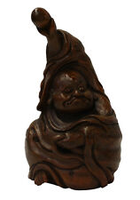 Chinese Bamboo Carved Happy Buddha Figure Display cs2088 picture