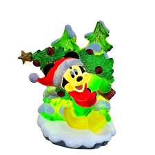 Mickey Mouse Christmas Tree Nightlight Night Light tested and works Disney Santa picture