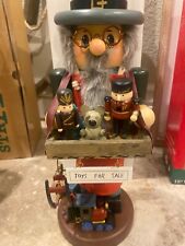 Vintage Zim's Heirloom Collectibles Toy Maker Vendor Nutcracker Train 14” picture