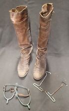 1920s 30s US CAVALRY BOOTS AND SPURS named picture