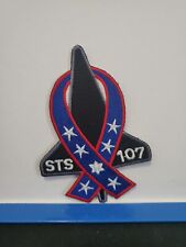 STS-107 Mission Patch Embroidered Sew On Crew Patch black red blue white picture