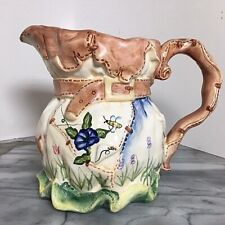 Vintage Coynes Ceramic Juice Pitcher Country Kitchen Decor Hand Painted 1990s picture