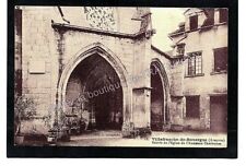 cpa 12 VILLEFRANCHE de ROUERGUE - Entrance to the Church (1932) picture