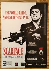 Scarface The World is Yours Xbox PS2 2006 Print Ad/Poster Official Al Pacino Art picture