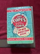 Vintage John Cope's Extra Fancy Special Grade Dried Corn Tin, Paper Label. picture