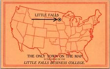 Little Falls Business College MN Only Town On Map Minnesota c1910s postcard P19 picture