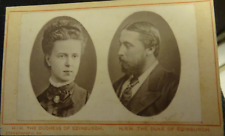 cdv Alfred,the duke and Alexandra the  duchess of edinburgh ca 1874-75  15 bucks picture