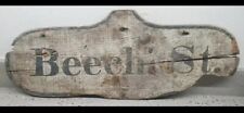 1820-40 - INCREDIBLY EARLY  DOUBLE-SIDED STREET SIGN  picture