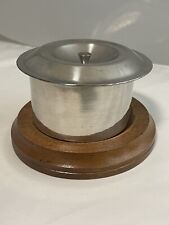 Stainless Insulated Covered Dish Vollrath 18-8 Korea Wood Trivet Made In Taiwan picture