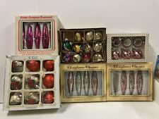 Lot of 6 Vintage Christmas Ornaments Deluxe,European,2 Christmas Classics,Noelle picture