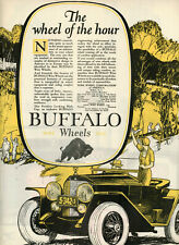 1924 Original Buffalo Wheels Big Page Color Ad. Wire Wheel Corp Buffalo,  NY picture