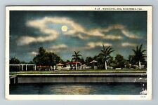 Kissimmee FL-Florida, Municipal Zoo, Scenic Night View, Vintage Postcard picture