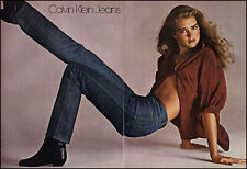 1981 Brooke Shields 16 y/o Risque photo Calvin Klein Jeans retro print ad ads30 picture