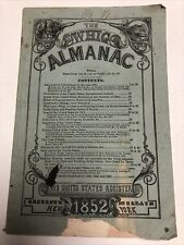 1852 The Whig Almanac Annual ~ Horace Greely ~ Political Register picture