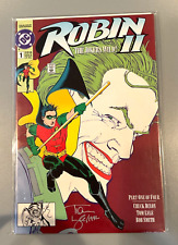 1991 Robin II The Joker's Wild #1 Tom Lyle Signed Auto  /1992 picture