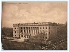 Early Albertype Sepia Oversized Giant Postcard Madison WI Historical Library picture