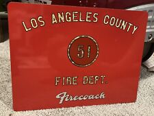 EMERGENCY TV Show Crown Firecoach LACO Engine 51 Door Handcrafted Replica Sign picture