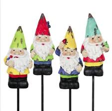 Miniature Fairy Garden Set of 4 Gnome Stakes - Buy 3 Save $5 picture