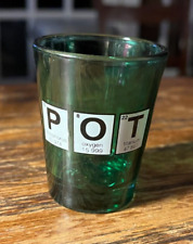 P.O.T. (Periodic Table) Chemistry Green Shot Glass, 3.5