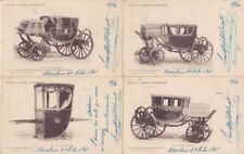SPAIN ROYALTY HORSE CARTS 14 Vintage Postcards 1901 (L5494) picture