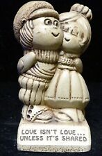 Paula 1973 Love Share Resin Figurine Statue W337 Funny Novelty Paper Weight picture