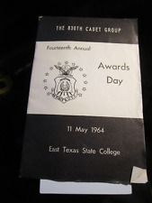 1964 EAST TEXAS STATE COLLEGE 830TH CADET GROUP AWARDS DAY BOOKLET  BBA-50 picture