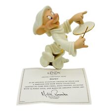 Lenox Disney A Serenade For Snow White Dopey Playing Cymbal Figurine NEW & COA picture