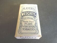Cigarette  pack Players WEIGHTS with insert but no tobacco cigarettes vintage  picture