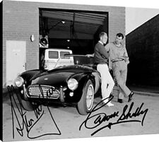 Steve McQueen and Carroll Shelby Floating Canvas Wall Art - picture