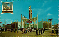 New York Worlds Fair Coca Cola Pavilion Coke 1964-1965 Chrome Postcard picture