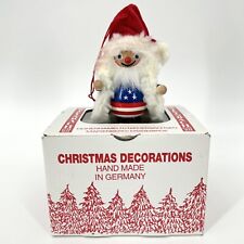 Steinbach Christmas Patriotic Wooden Santa Ornament Hand Made Germany picture