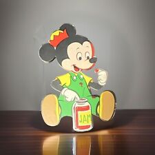 Vintage Disney Mickey Mouse Wall Hanging Cardboard Baby Nursery Home Decor picture