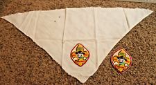 Vintage Boy Scout 1857 1957 Uniform Neckerchief Scarf Baden Powell Camporall BSA picture