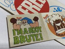 Vtg 1970’s Frostie Root Beer Patches And Hang Tag Advertising picture