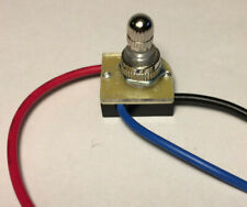 New 3-Way 2 Circuit Rotary Switch w/ Nickel Plated Knob, 6