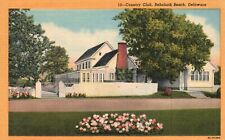 Vintage Postcard 1920's Private Country Club Rehoboth Beach Yacht Delaware DE picture