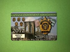 NYPD Captains Endowment Association Card 2012 Deputy Chief CEA picture