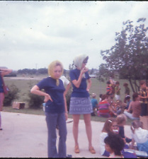 1972 Slide Elementary School Field Trip Teacher Miniskirt Scarf Denton Texas picture