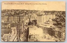 Providence RI~View Of Westminster Street From Union Trust Bldg~Sepia~Vintage PC picture