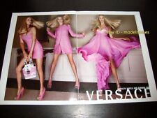 VERSACE 2-Page AD 2007 CAROLYN MURPHY Angela Lindvall LEGS Ankles THIGHS Feet picture