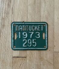 **NANTUCKET Bicycle License Plate - Antique 1973** picture