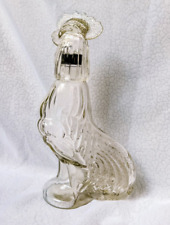 Vintage 1973 Jeffrey Snyder glass crowing rooster decanter picture