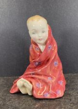 Royal Doulton Figurine This Little Pig H.N. 1793- Baby Wrapped in Red Blanket picture