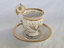 Antique Neoclassical Porcelain Cup And Saucer picture