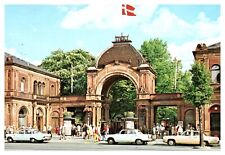 Copenhagen Tivoli Main Entrance Historic Posted Wob Cancel Chrome Postcard picture