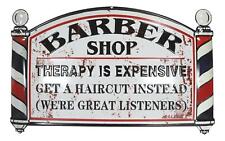 Barber Shop Therapy Is Expensive Get A Haircut Metal Novelty Wall Decor Sign 23