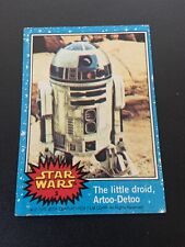 1977 Topps Star Wars Blue Series 1 The Little Droid, Artois-Detoo Card #3 picture