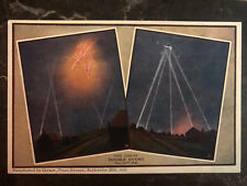 Mint Germany 1916 PPC Postcard Zeppelin bomber Being Shot Down Over England WW1 picture