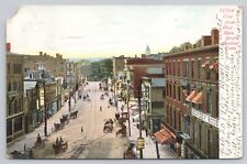 Meriden Connecticut, West Main Street View, Vintage Postcard picture